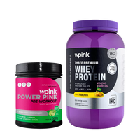 whey protein pamonha – 1 kg + super power pink de limão 300g