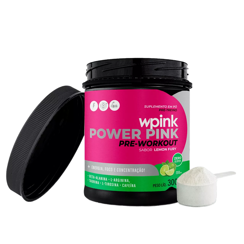 super power pink de limão - pré-treino – 300g