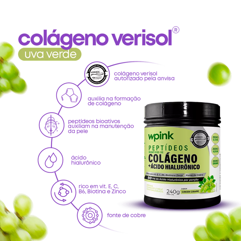 colágeno de uva verde - 240g - the supply