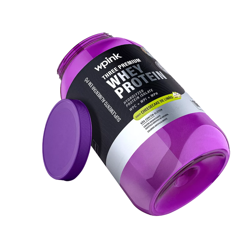 three premium whey protein cheesecake de limão 3W - (1kg)